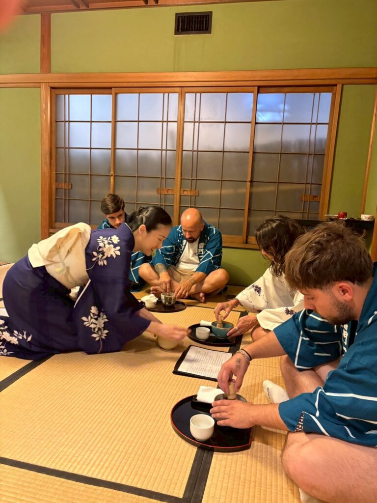 The experience of making matcha.