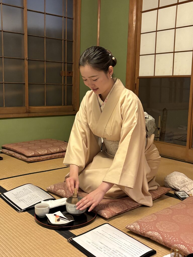 At Wasako’s tea ceremony experience